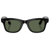 Умные очки Ray-Ban Meta* Wayfarer Gen 2 Shiny Black, Солнцезащитные линзы G-15 Green (RW4012), размер M